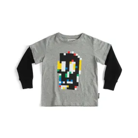 NUNUNU Pixel Skull Shirt