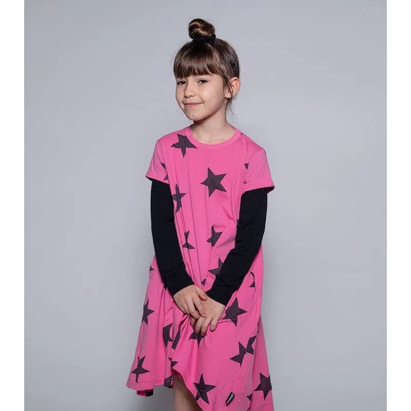 NUNUNU Star 360 Dress Black