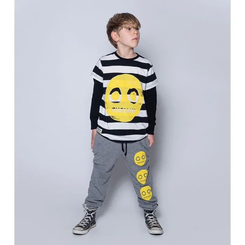 NUNUNU Striped Smile T-Shirt