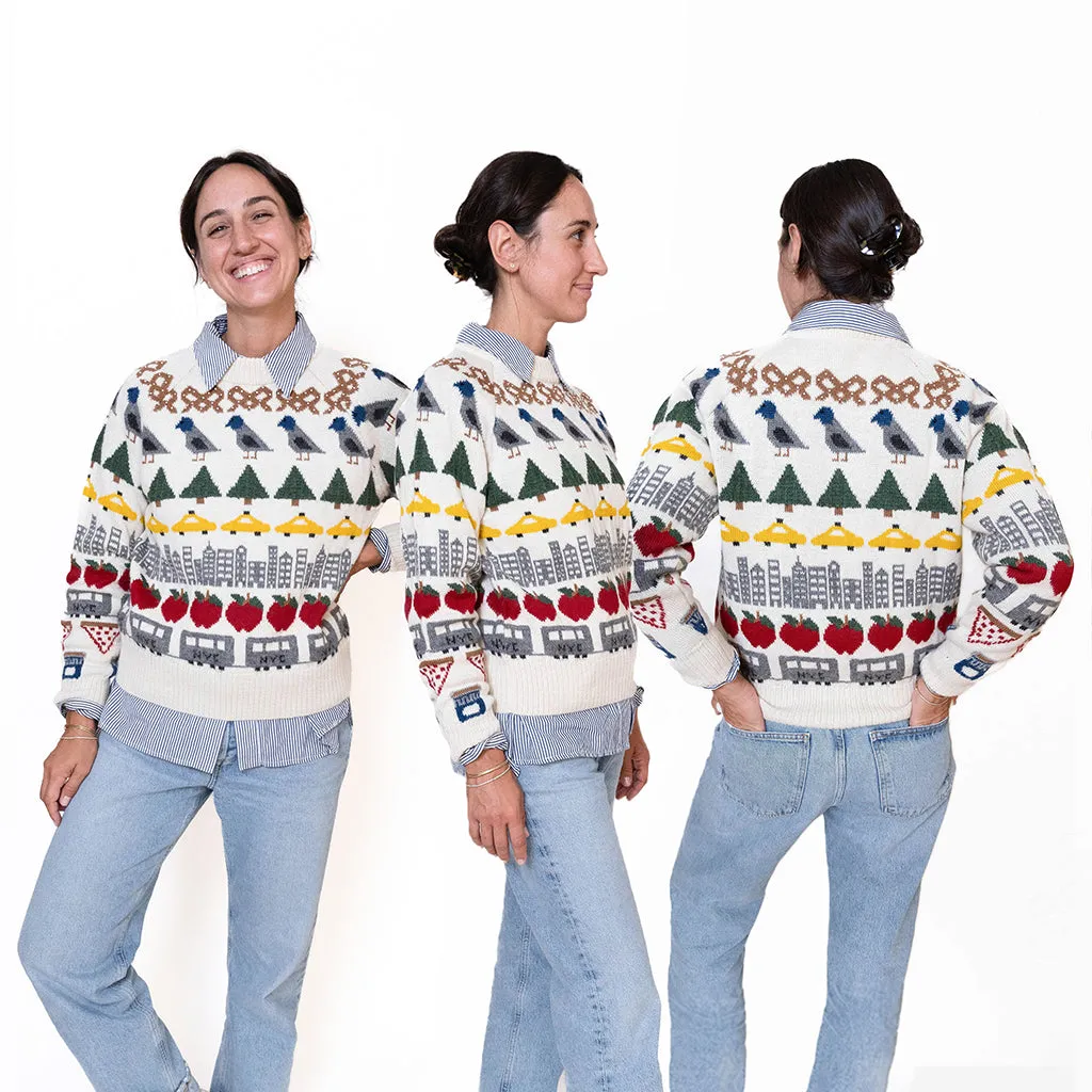 NYC Holiday 100% Alpaca Sweater - Crewneck