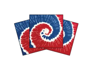 PATRIOTIC TIE DYE SWIRL BANDANNA 3 PACK