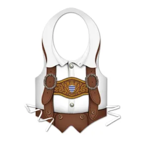 Plastic Lederhosen Oktoberfest Vest