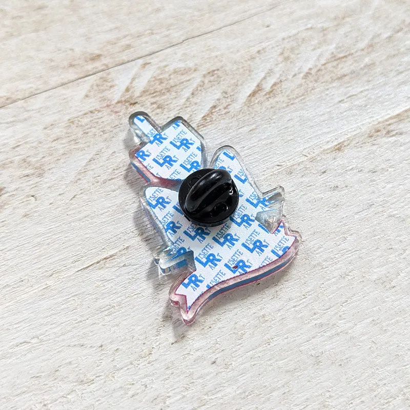 "Hanukitty" Recycled Acrylic Hanukkah Cat Pin