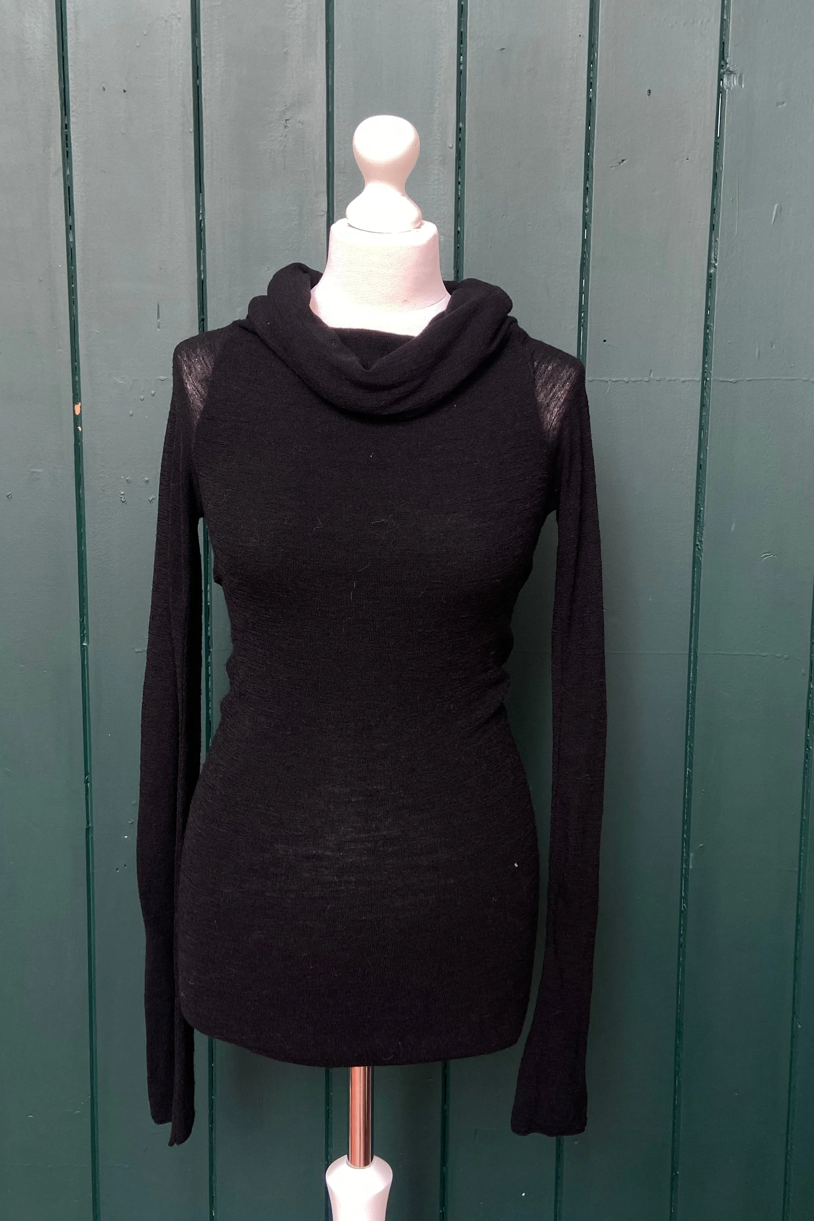 Re-Wear Sarah Pacini Long Sleeved Double Roll Down Neck Sweater