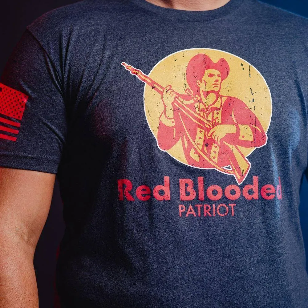 Red Blooded T-Shirt - Midnight Navy