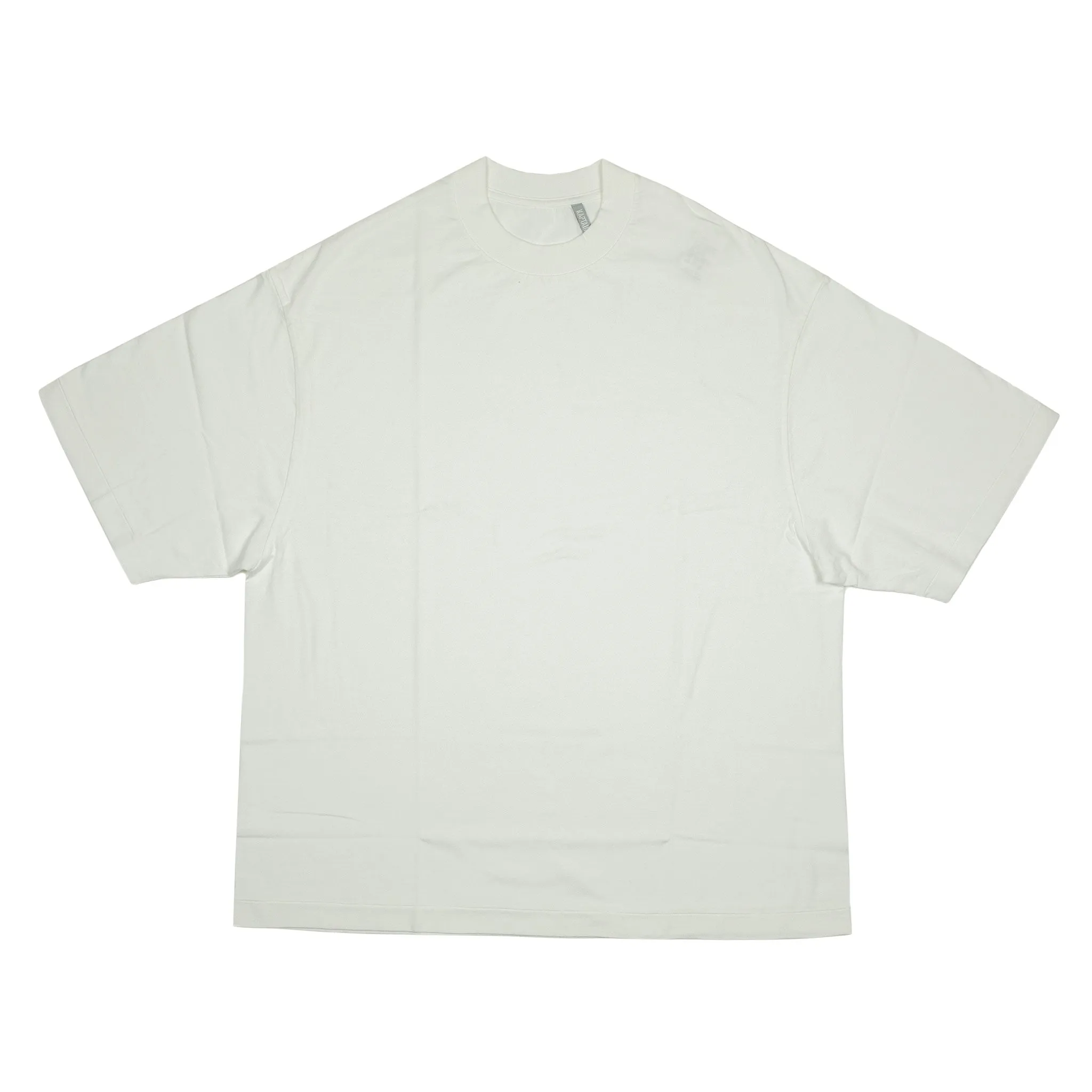 Short sleeve tee in white suvin supima cotton