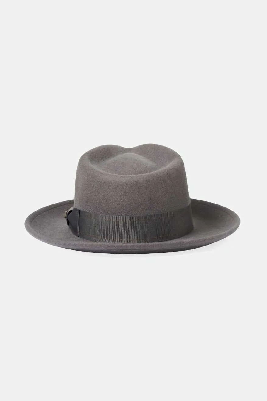 Swindle Convertabrim Fedora - Grey/Grey