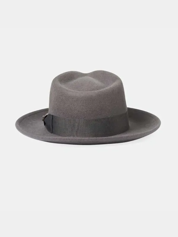 Swindle Convertible Brim Fedora: Grey