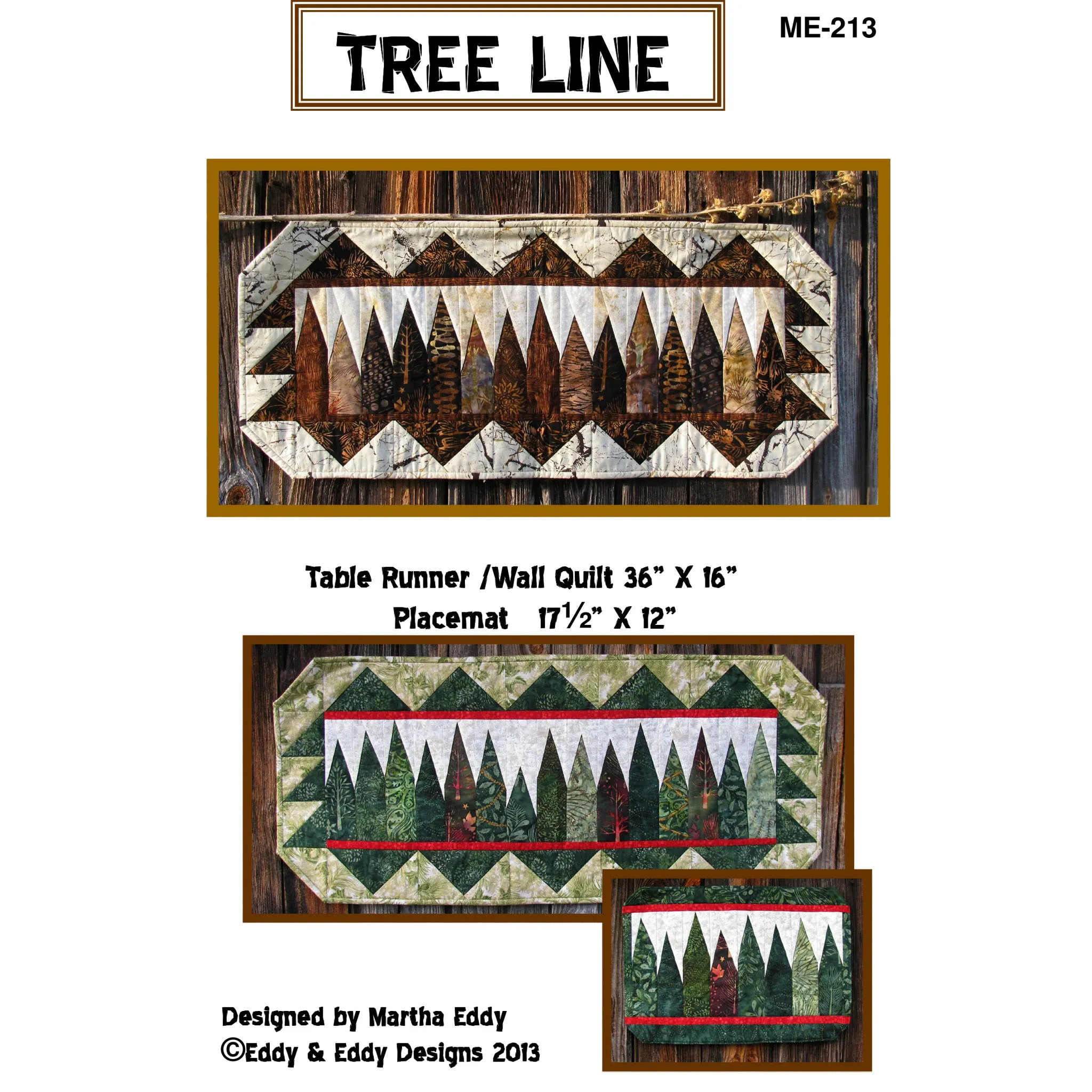 Tree Line Quilt Pattern ME-213w  - Wholesale Product