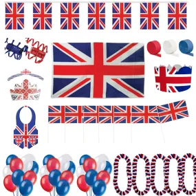 Union Jack Street Party Decoration & Novelty Pack