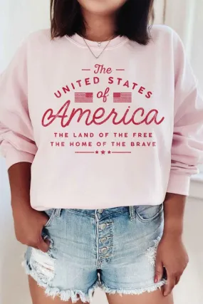 UNITED STATES OF AMERICA GRAPHIC SWEATSHIRT - July 4th sweater - Online Exclusive