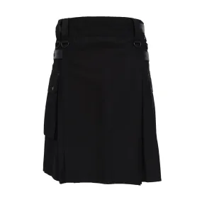 Utility Kilt With Leather Straps