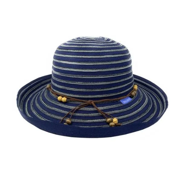 Wallaroo Hats Breton Women's Hat BRE - Navy