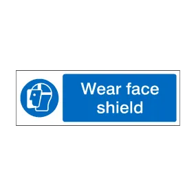 Wear Face Shield Label