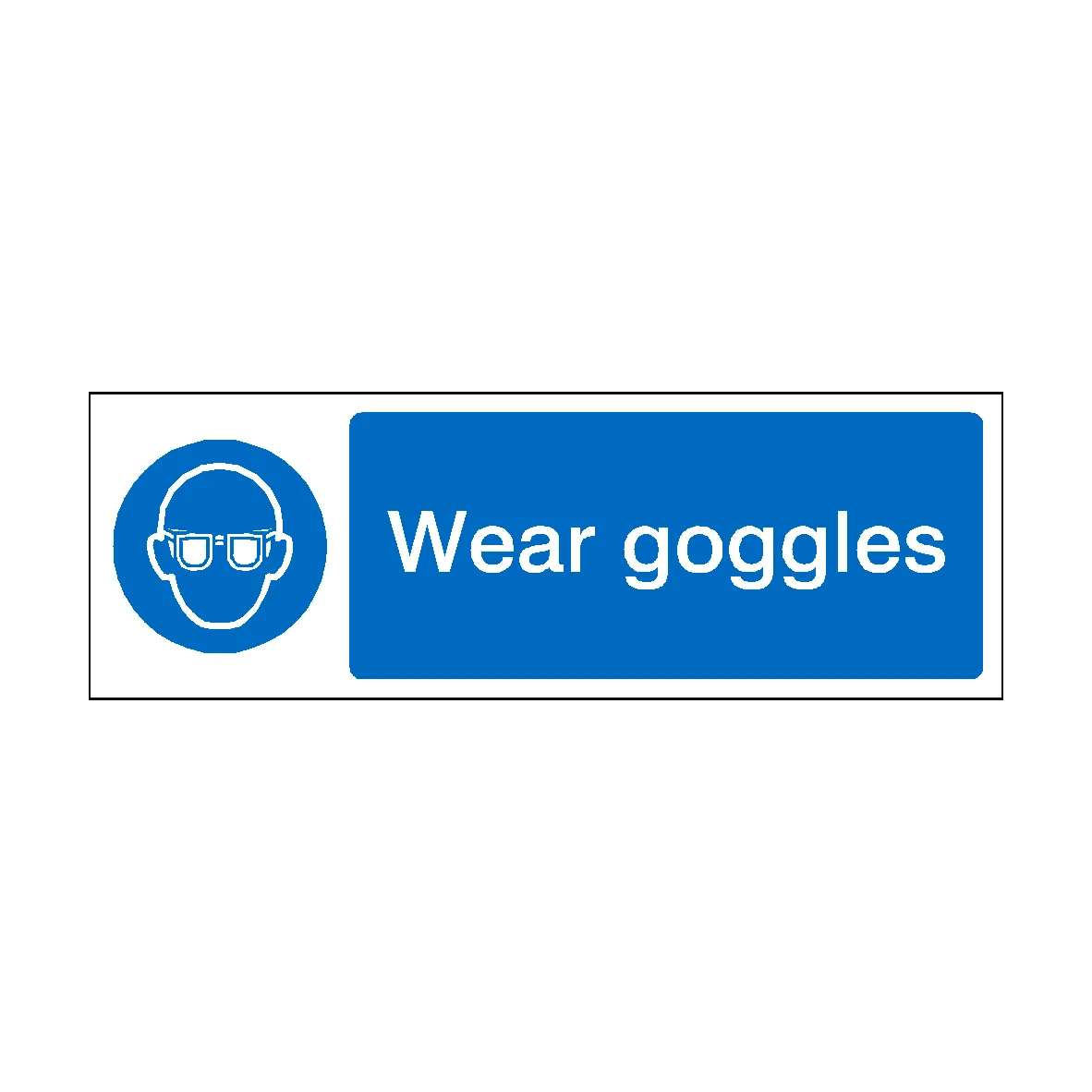 Wear Goggles Label