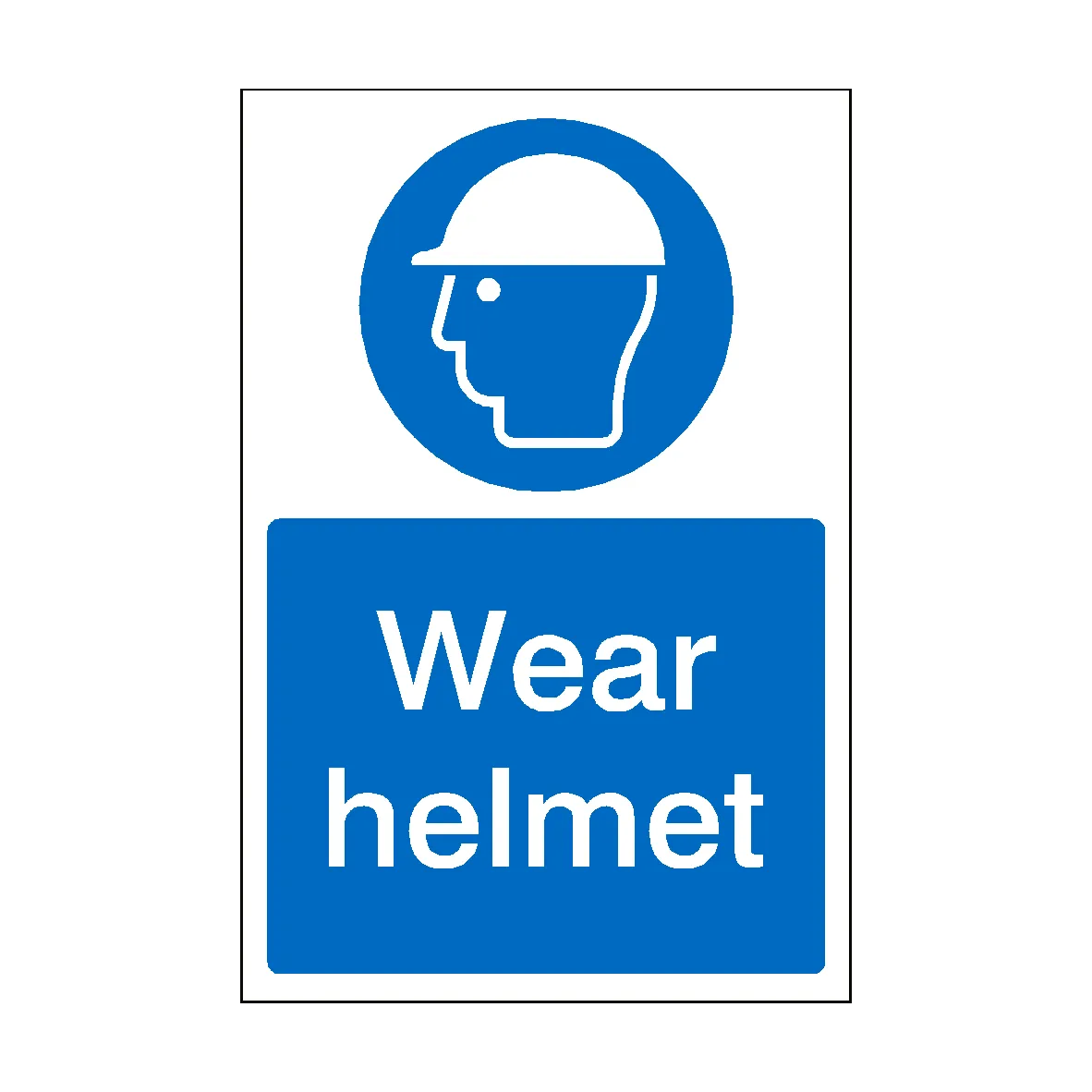 Wear Helmet Sign