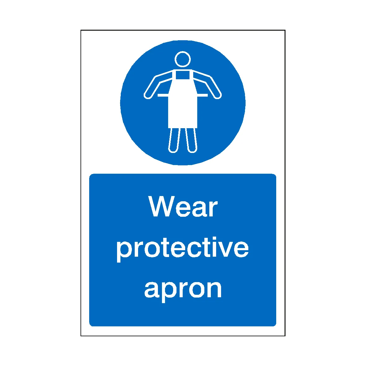 Wear Protective Apron Sign