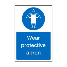 Wear Protective Apron Sign