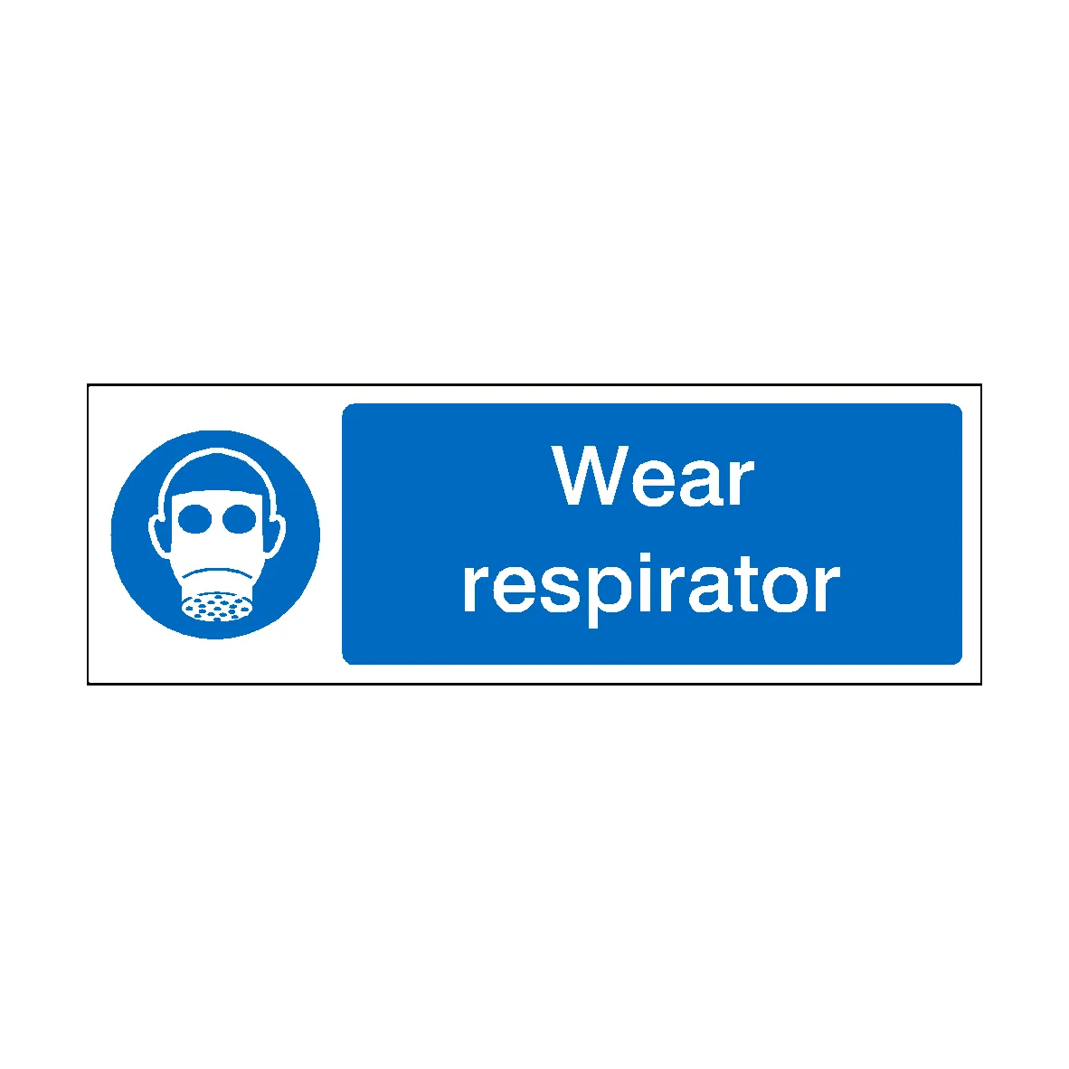 Wear Respirator Label