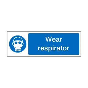 Wear Respirator Label