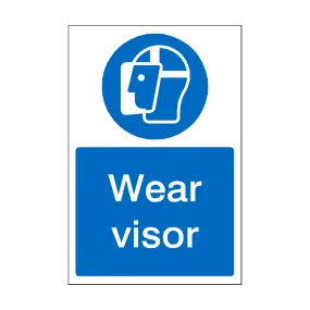 Wear Visor Sign