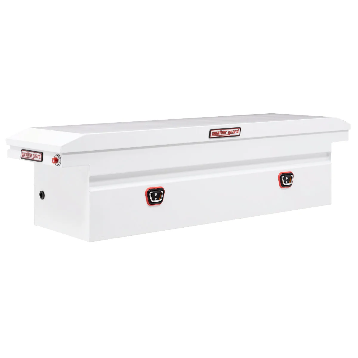 WEATHER GUARD MODEL 120-3-03 SADDLE BOX, STEEL, FULL LOW PROFILE, WHITE, 10.6 CU FT