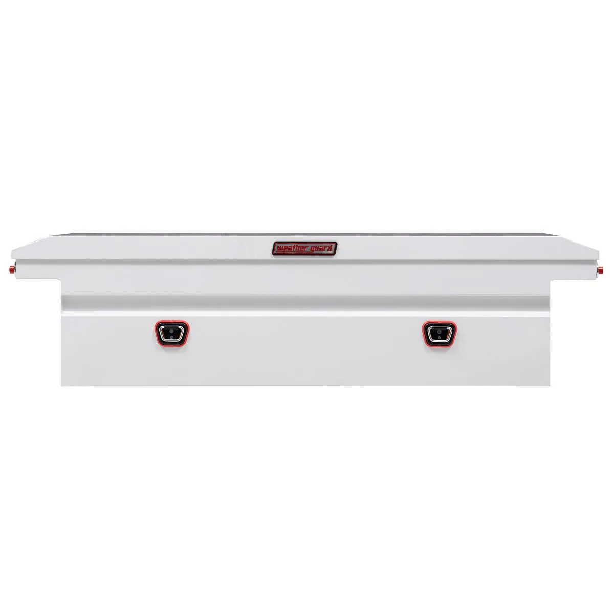 WEATHER GUARD MODEL 120-3-03 SADDLE BOX, STEEL, FULL LOW PROFILE, WHITE, 10.6 CU FT