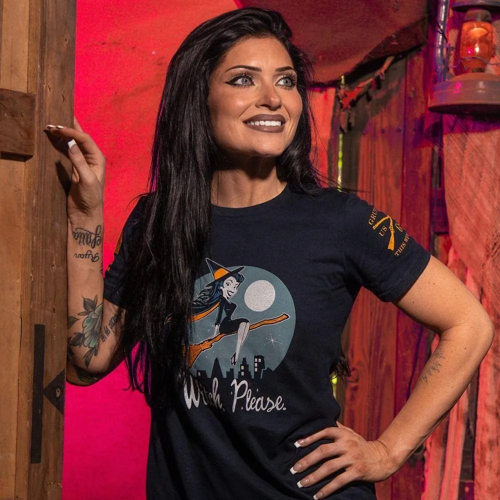 Women's Witch, Please Slim Fit T-Shirt - Midnight Navy