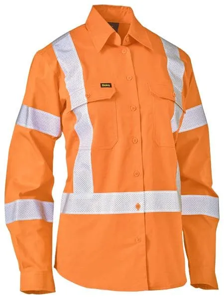 Women's X Taped Biomotion Hi Vis Cool Lightweight Drill Shirt BL6166XT